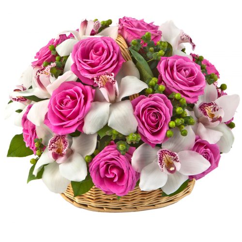 Цветочная композиция «Розовая прелюдия»