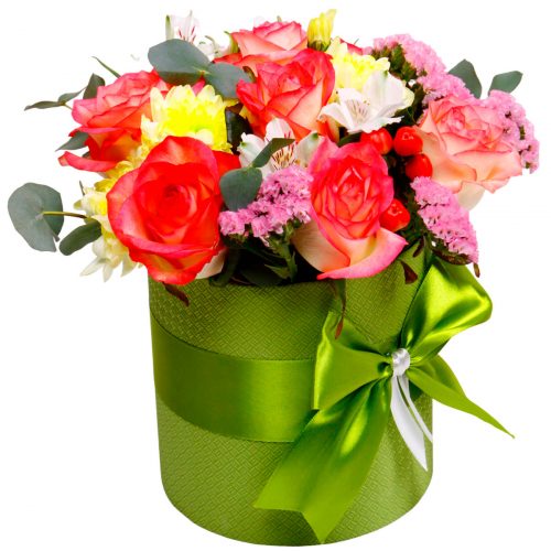 Цветы в коробке «Фелиция»