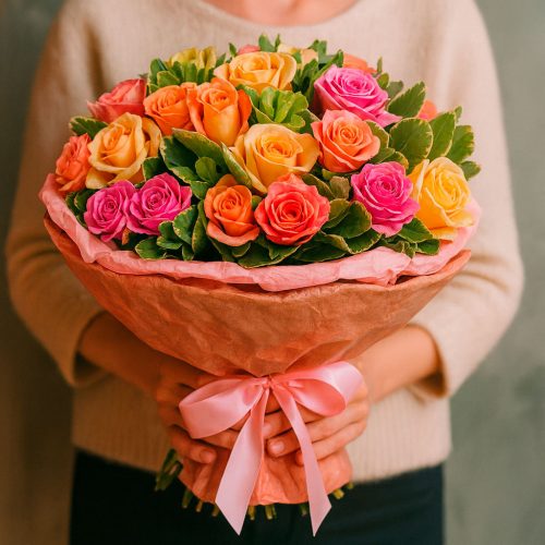 Букет из свежих цветов «Очарование»