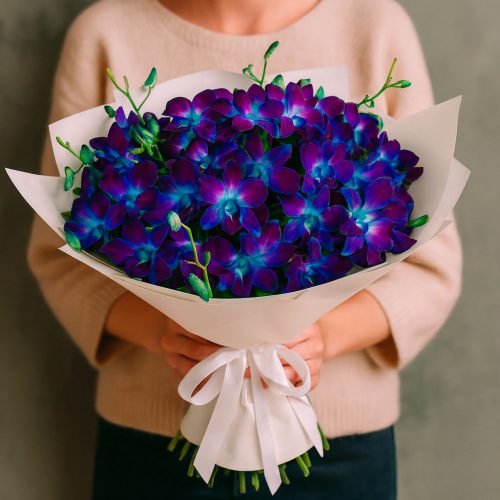 Букет цветов «Синий мираж»